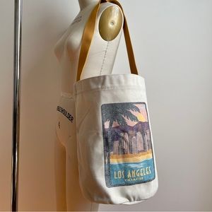 COACH canvas bucket bag